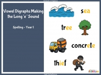 Vowel Digraphs Making the Long 'e' Sound - Year 1